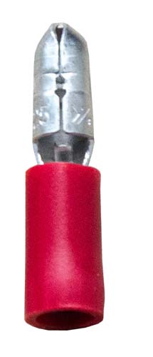 Kabelverbinder Rundstecker Rot 4mm 5-1mm²