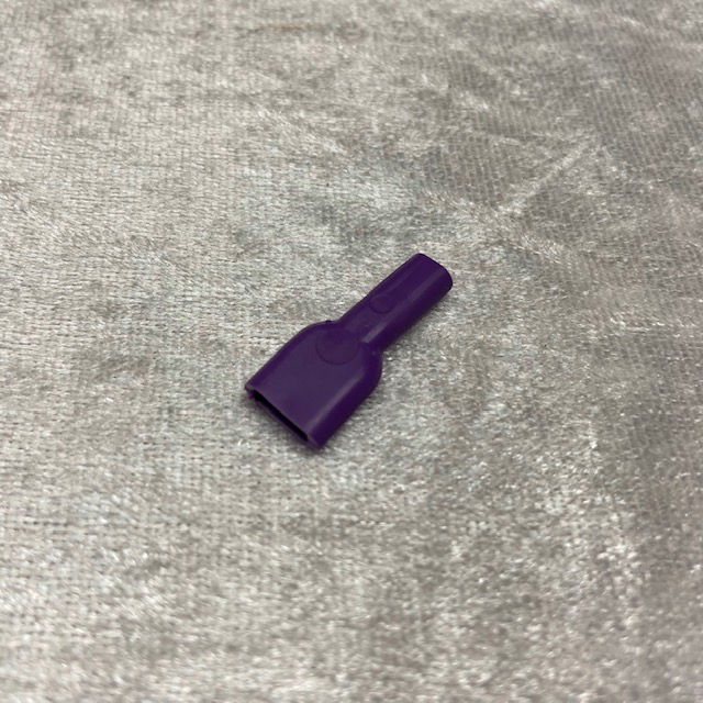 Farbige Gummiabdeckung für Flachsteckhülsen 6,3mm violett